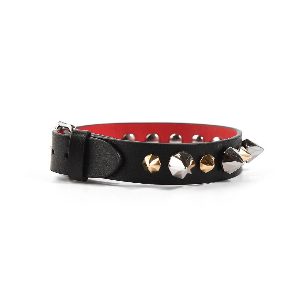 Christian Louboutin Spike Ruby Link Bracelet Black