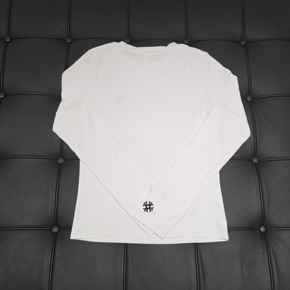 Chrome Hearts White Knit Long Sleeve T-Shirt Unisex
