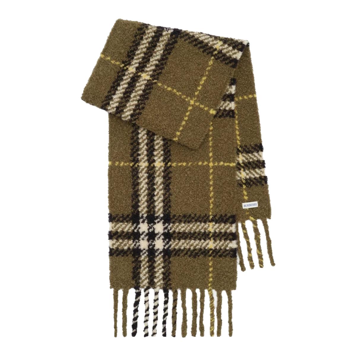 BURBERRY Checked Wool Scarf