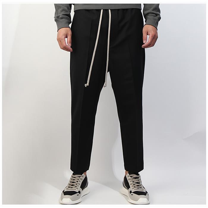Rick Owens Astaire Cropped Classic Pants Black