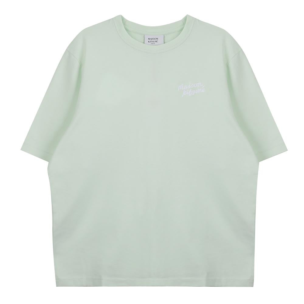 Maison Kitsune Handwriting Comfort T-Shirt White Cotton Women’s