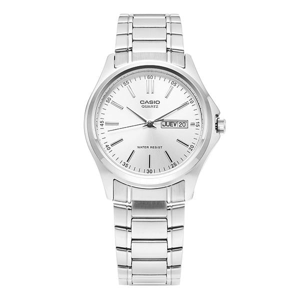 Casio Silver Analog Metal Watch Unisex MTP 1239D 7ADF MTP 1239D 7A