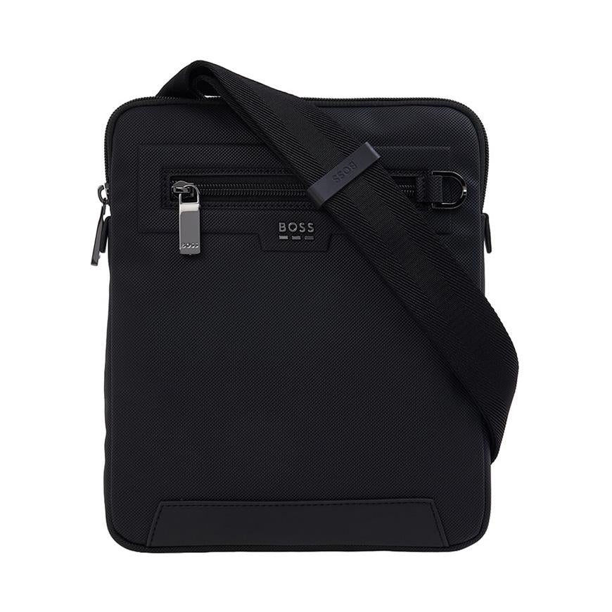 HUGO BOSS Men's Logo Hardware Reporter Crossbody Bag 50557793 001