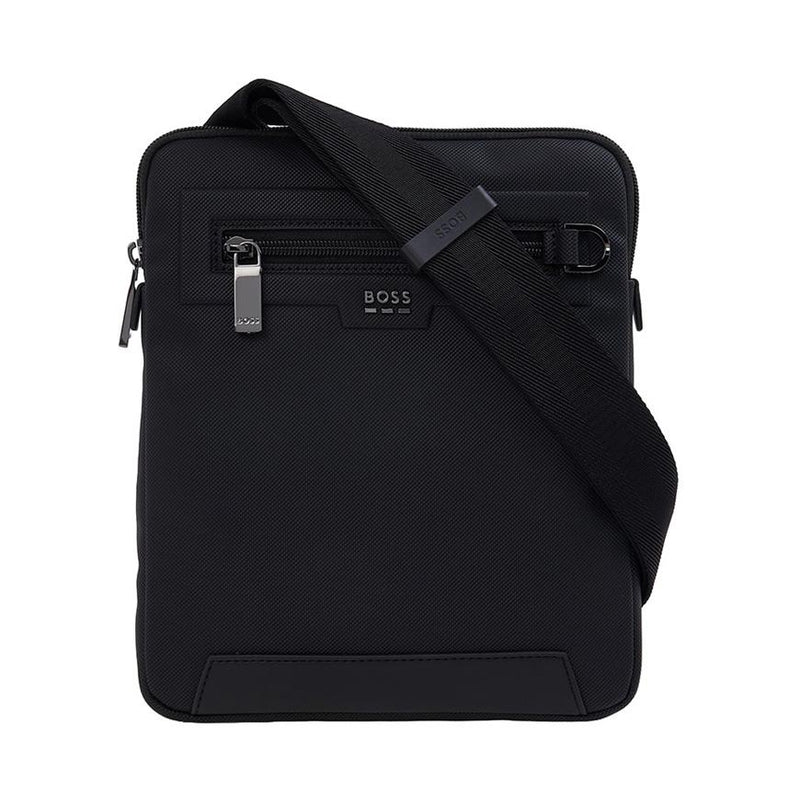 HUGO BOSS Men's Logo Hardware Reporter Crossbody Bag 50557793 001