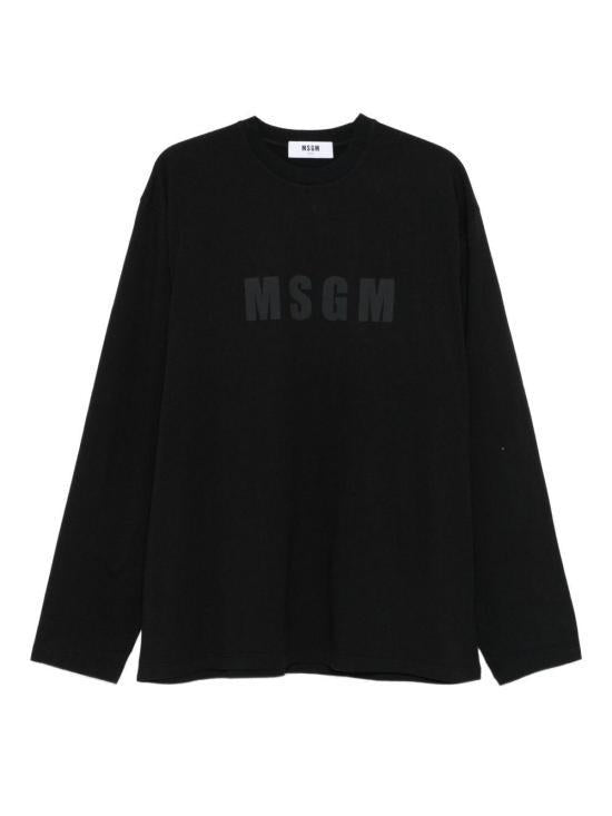 MSGM Logo Long Sleeve T-Shirt 3940MM100SE 257590 99