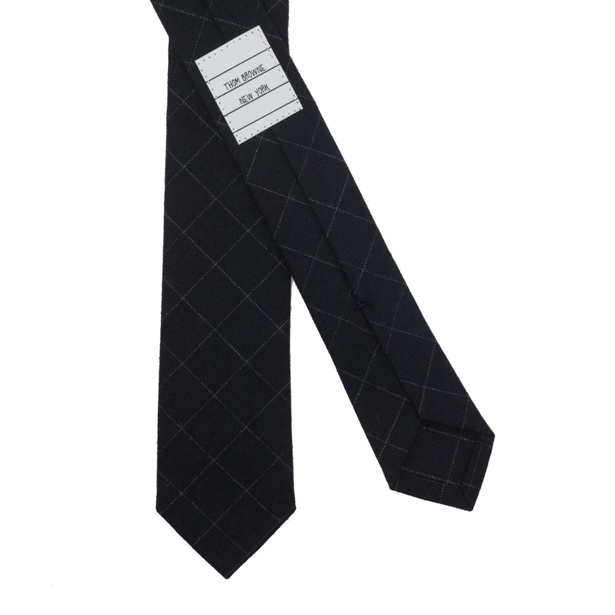 THOM BROWNE Silk Tie Navy Men’s Accessory