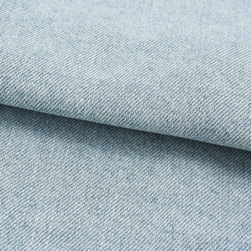 WOOYOUNGMI Men’s Denim Shirt Flower Back Logo Long Sleeve