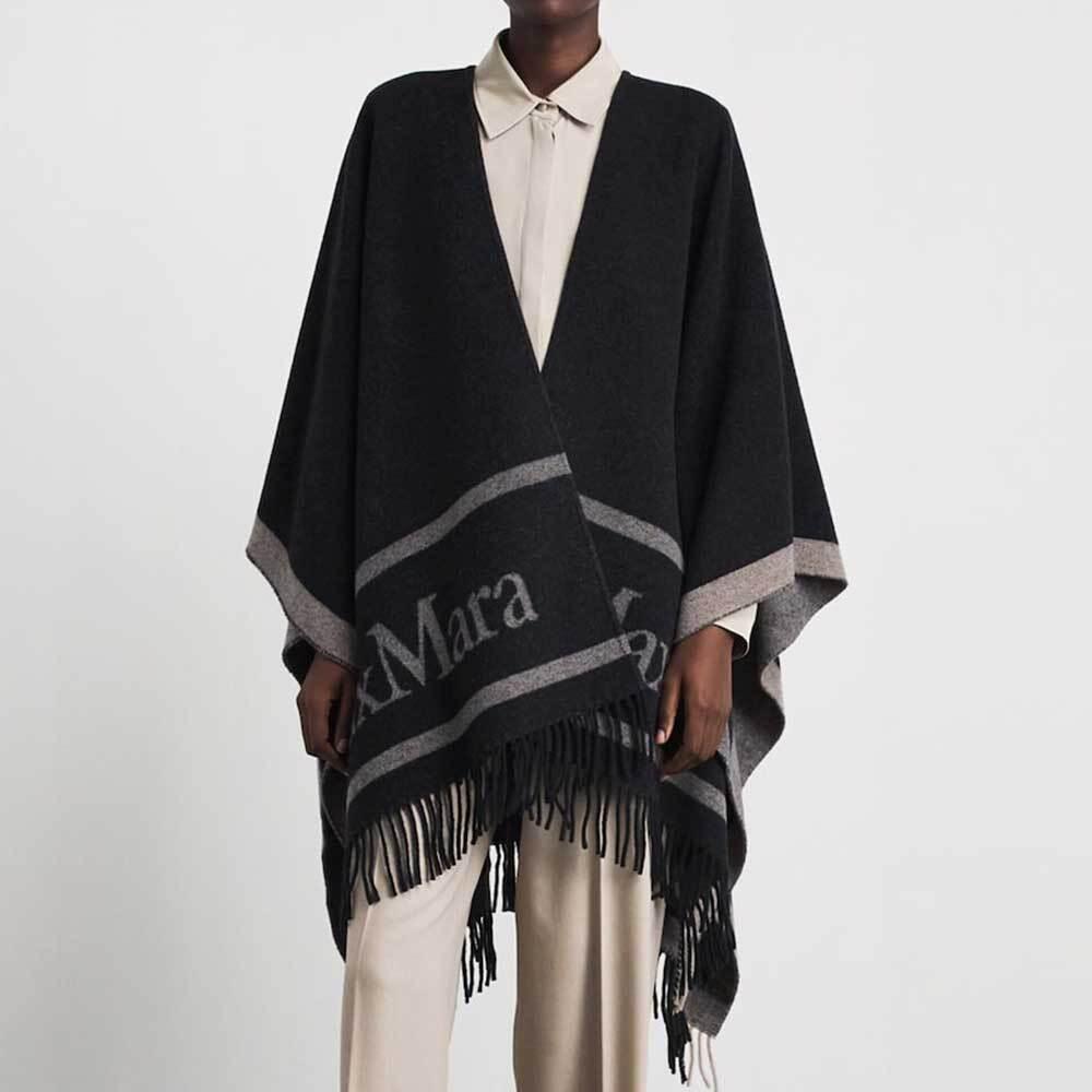 Max Mara Hilde Wool Cape Coat for Women 24546071600 007