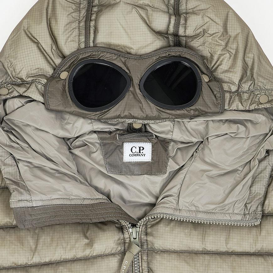 CP Company DD Shell Hooded Goggle Down Jacket Green Men