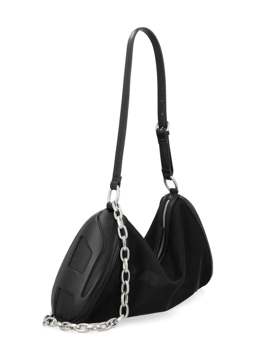 DIESEL Black Leather Shoulder Bag