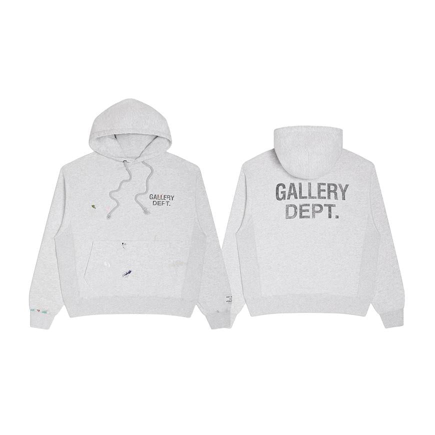 GALLERY DEPT. Men’s Paint Logo Hoodie Gray GPH 50044 LHGY