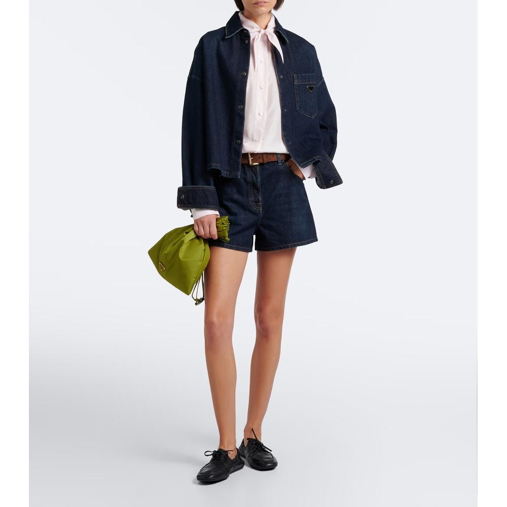 PRADA Women’s Denim Shirt Jacket Black