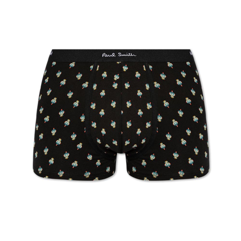 Paul Smith Robot Print Black 3-Pack Underwear for Men M1A 914 P3PK67 79