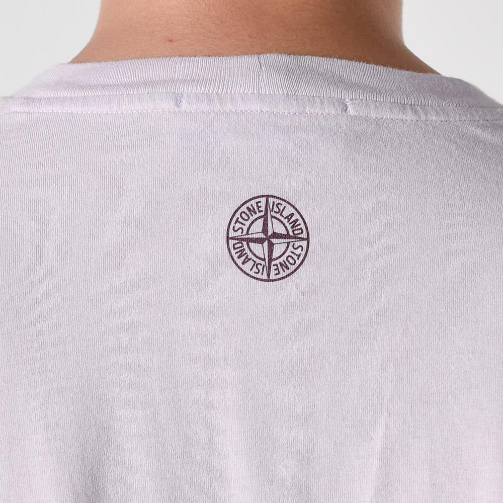 STONE ISLAND Pink Tricromia One Short Sleeve T-Shirt