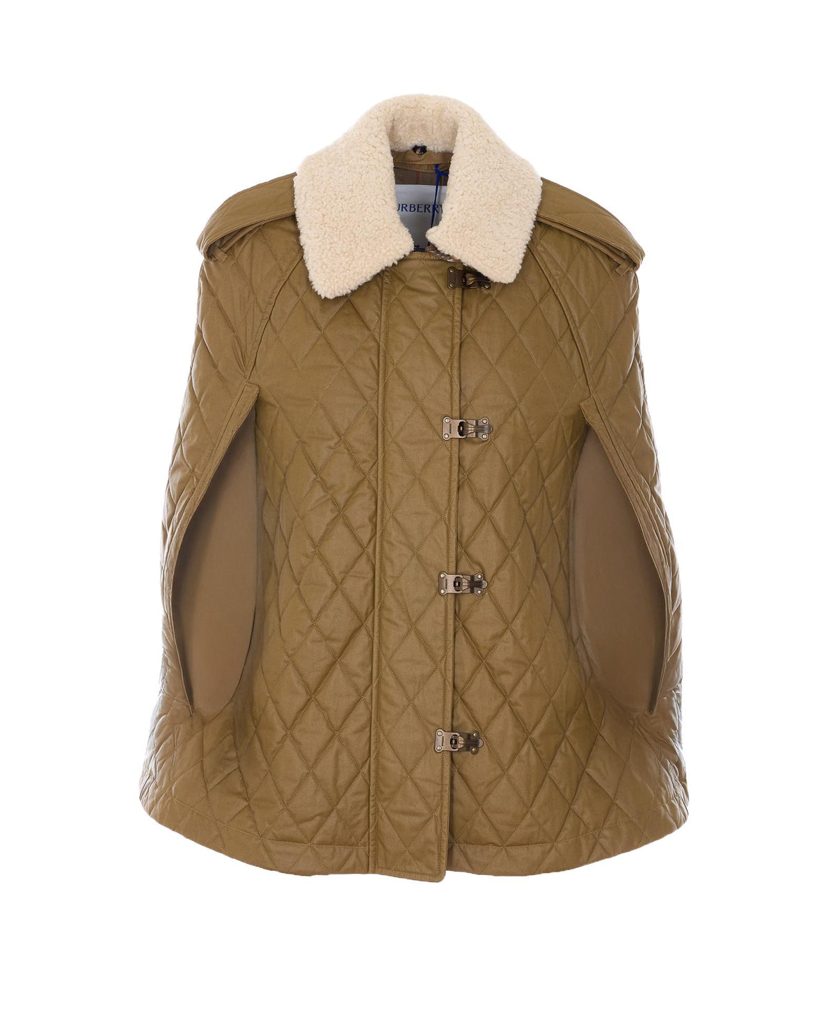 BURBERRY Cape Wool Blend Vest Coat
