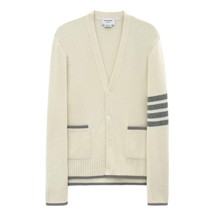 THOM BROWNE Milano Stitch Line Cardigan Men’s Knit Navy