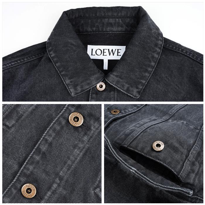 LOEWE Washed Cotton Anagram Denim Jacket H526Y50W40 1100
