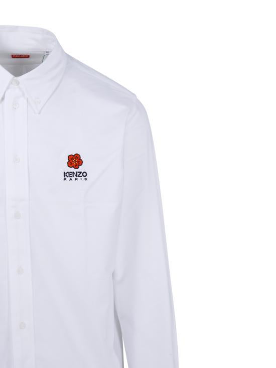 KENZO White Long Sleeve Shirt FD55CH4109 LO01