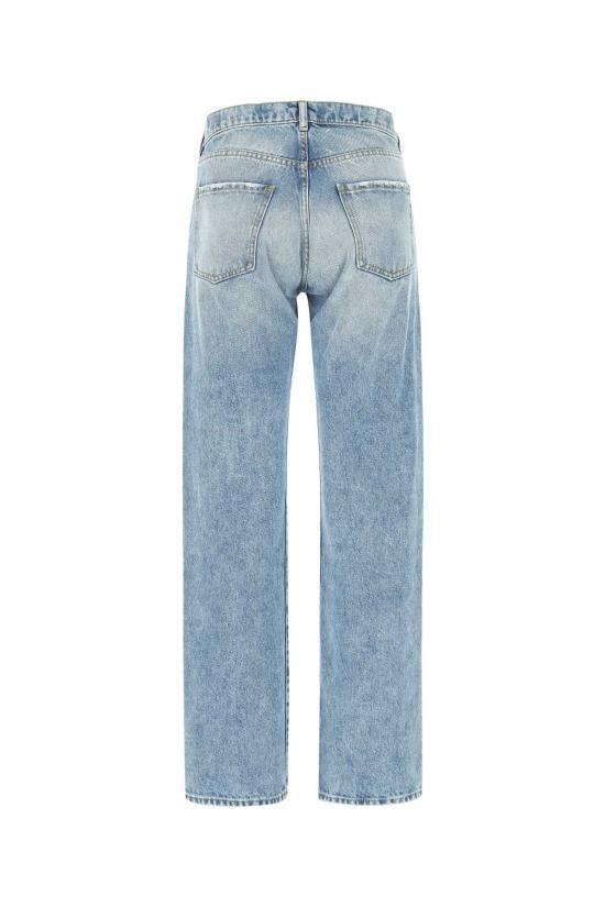 Maison Margiela Contrasted Pocket Straight Leg Denim Jeans Navy