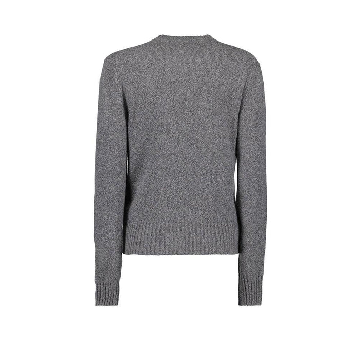AMI Cashmere Wool Round Neck Knit Sweater for Women