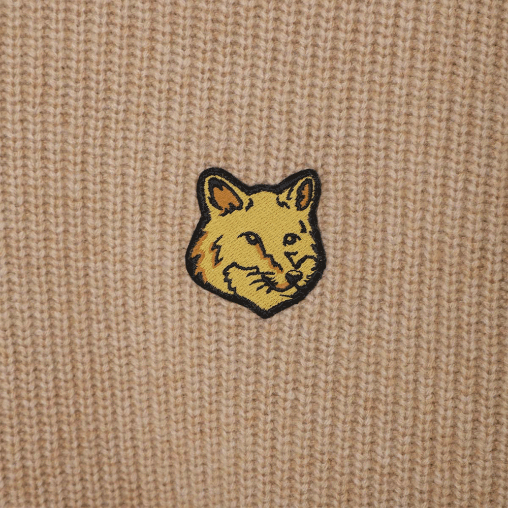 Maison Kitsune Bold Fox Rib Knit Sweater Men’s Navy LM00818 KT1093 H251