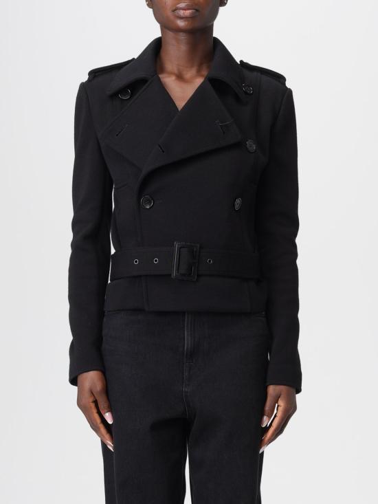 Saint Laurent Jersey Short Officer Coat 843869 Y288V 1000