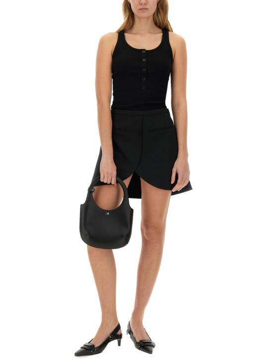 courreges Black Sleeveless T-Shirt 424 JDE089 JS01219999