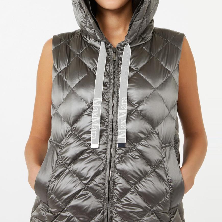 Max Mara Women’s Space Jersey Puffer Vest, Black
