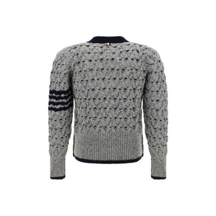 THOM BROWNE Cable Knit Cardigan for Men MKC542A Y1506 055
