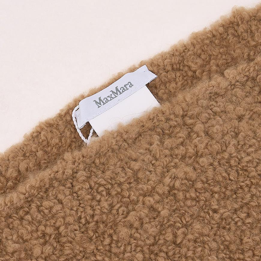 Max Mara Calabra Camel Wool Scarf 001