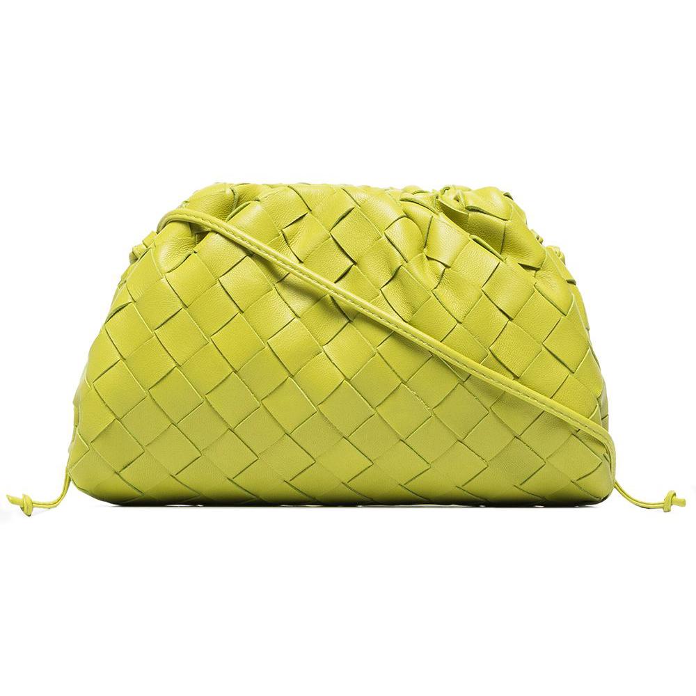 Bottega Veneta Intrecciato Mini Crossbody Bag Green Leather