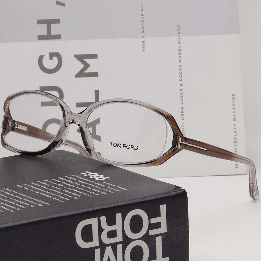 TOM FORD Unisex Clear Acetate Fashion Eyeglass Frames TF5186 080