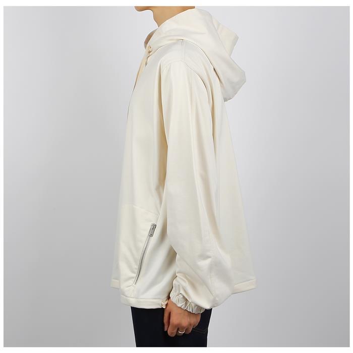 JIL SANDER Technical Cotton Hoodie White Men’s T-Shirt
