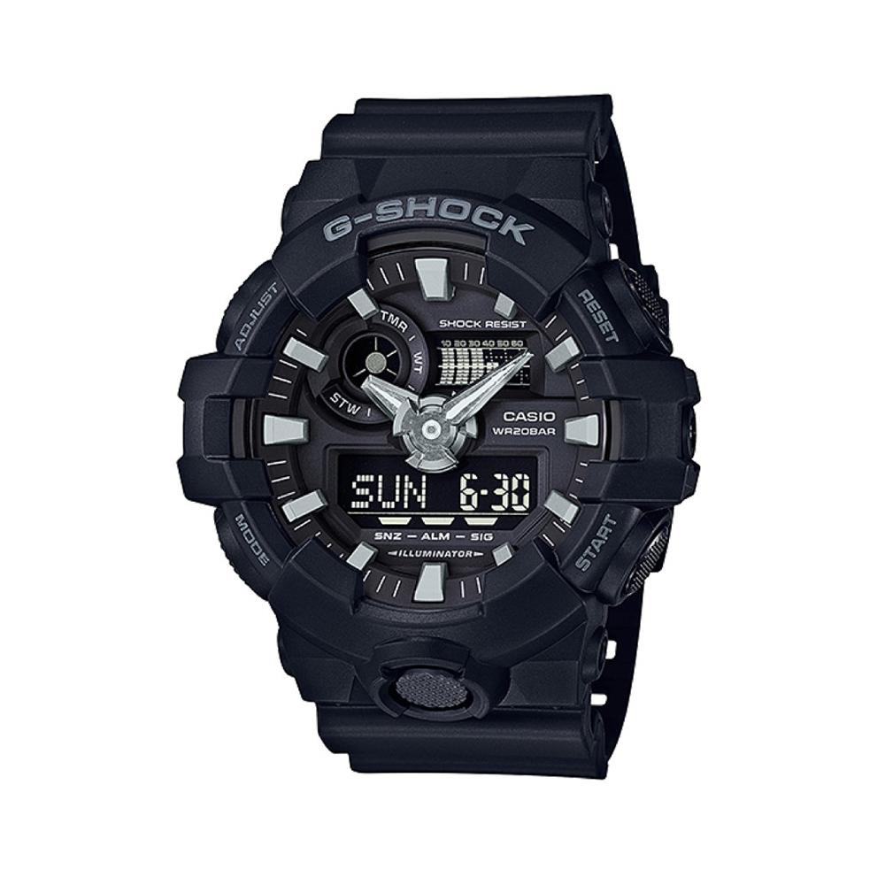 G Shock Black Big Face Resin Sports Watch Rubber Strap Watch GA 700 1B