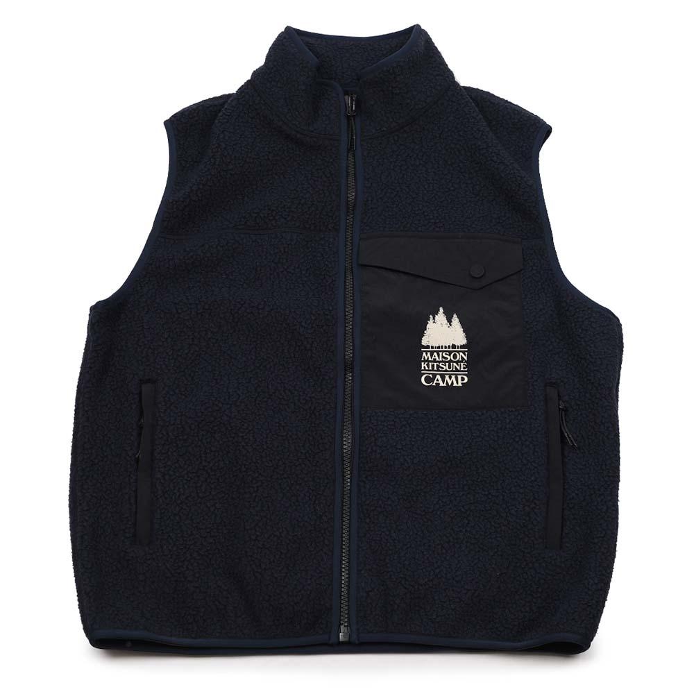 Maison Kitsune Casual Fleece Sleeveless Vest PM02137 WM2031 P480
