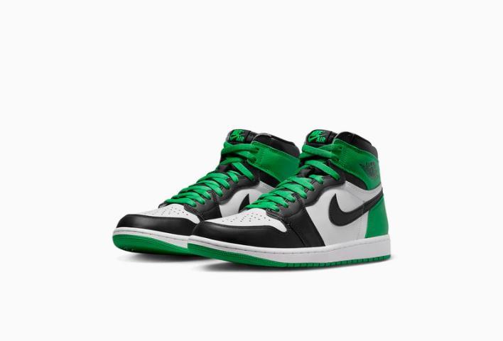 Air Jordan Retro 1 High OG Lucky Green Men’s High-Top Sneakers DZ5485 031