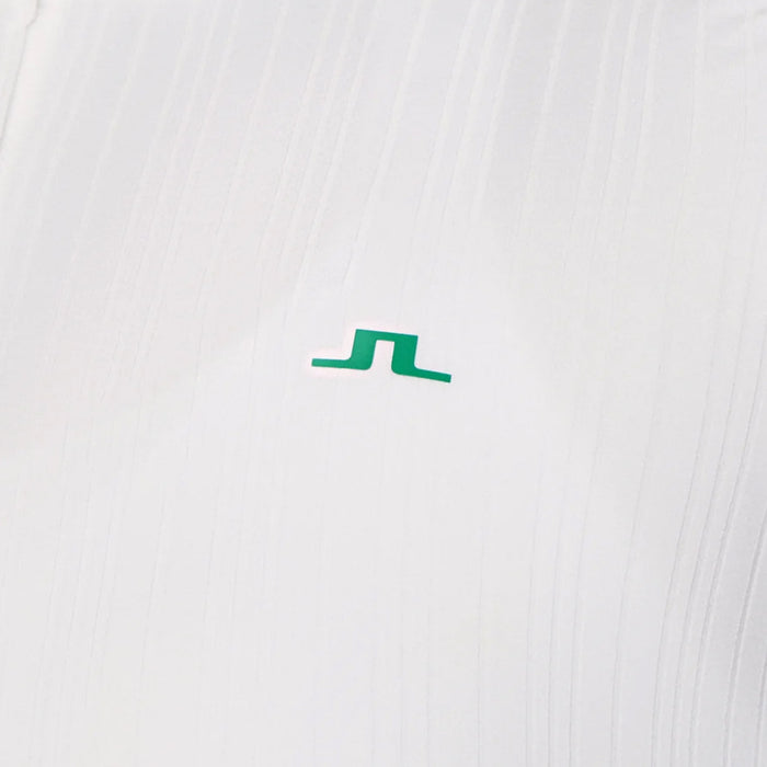 J LINDEBERG Moira Logo Lining Collared T-Shirt White Women’s