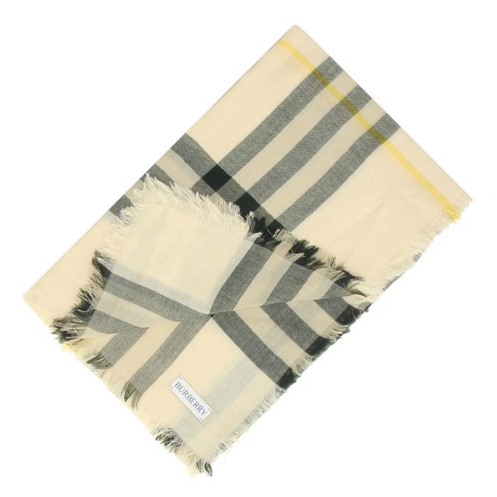 BURBERRY Check Wool Scarf