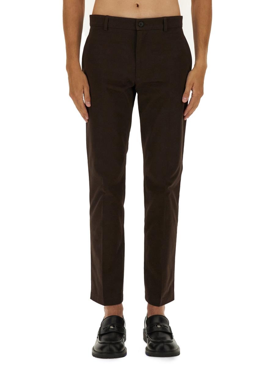 BURBERRY Black Wool Tailored Suit Pants for Men