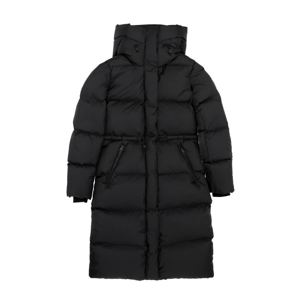 Mackage Women’s Long Down Puffer Coat Black Soft Wash Crinkle