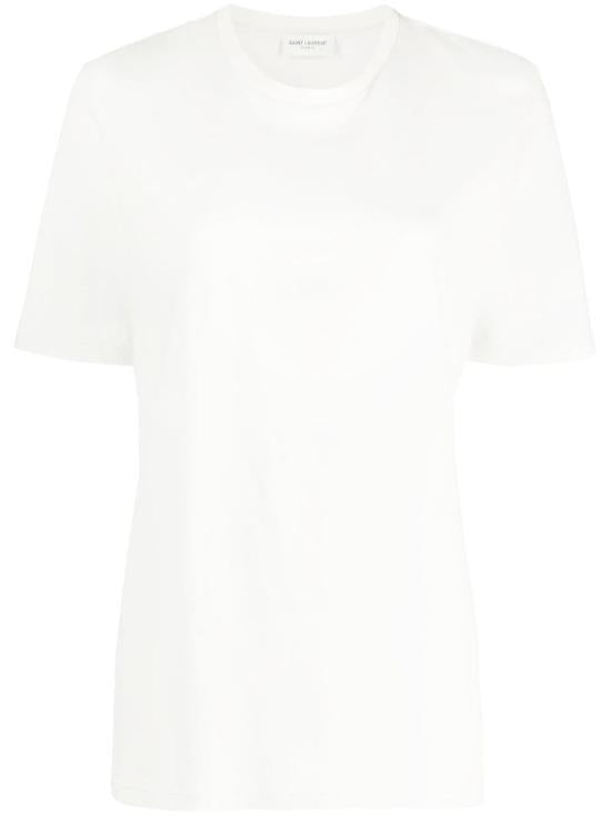 Saint Laurent Short Sleeve T-Shirt – Black Cotton Tee 747125 YB2XE 9599