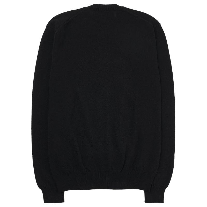 Comme des Garcons Red Heart Knit Cardigan Black Unisex