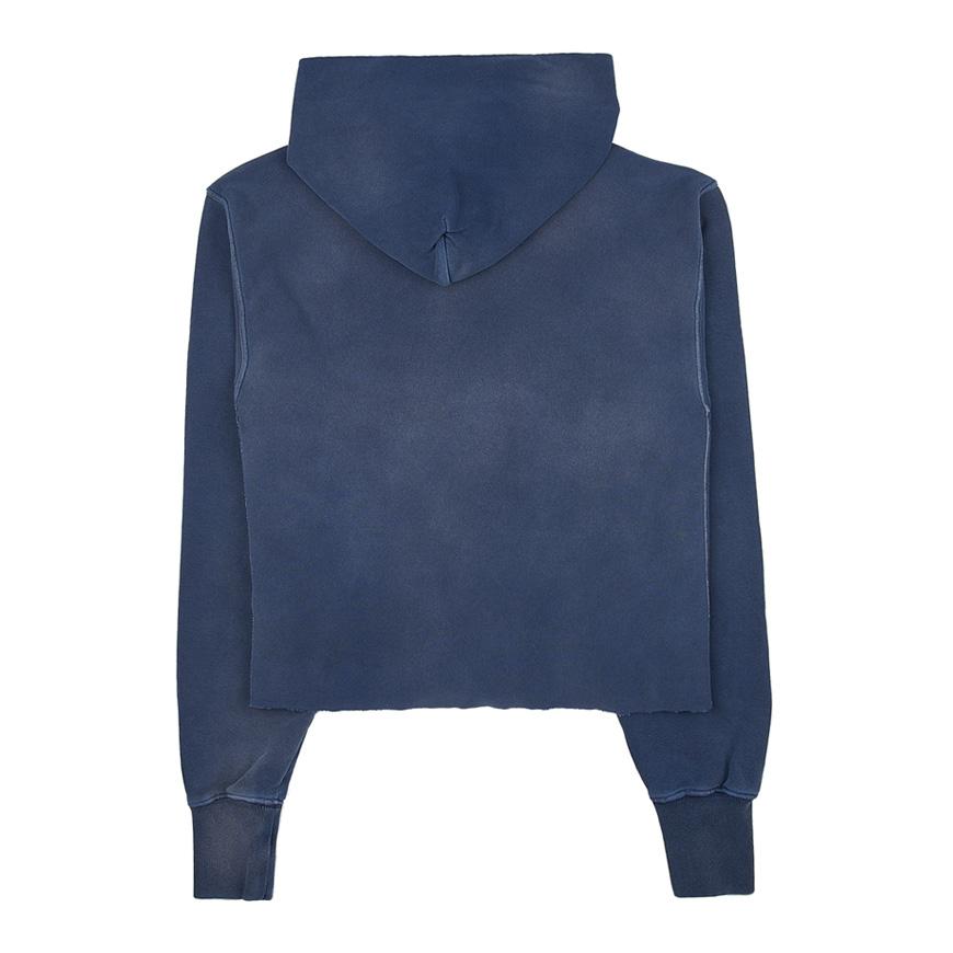 Maison Margiela Logo Vintage Cotton Cropped Hoodie for Women