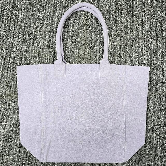 Isabel Marant YENKY Logo Shopper Tote Bag Beige Canvas Shoulder Bag