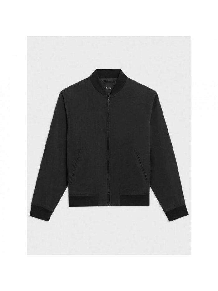 Theory Olivard Bomber Jacket in Fluid Twill O0179405 001