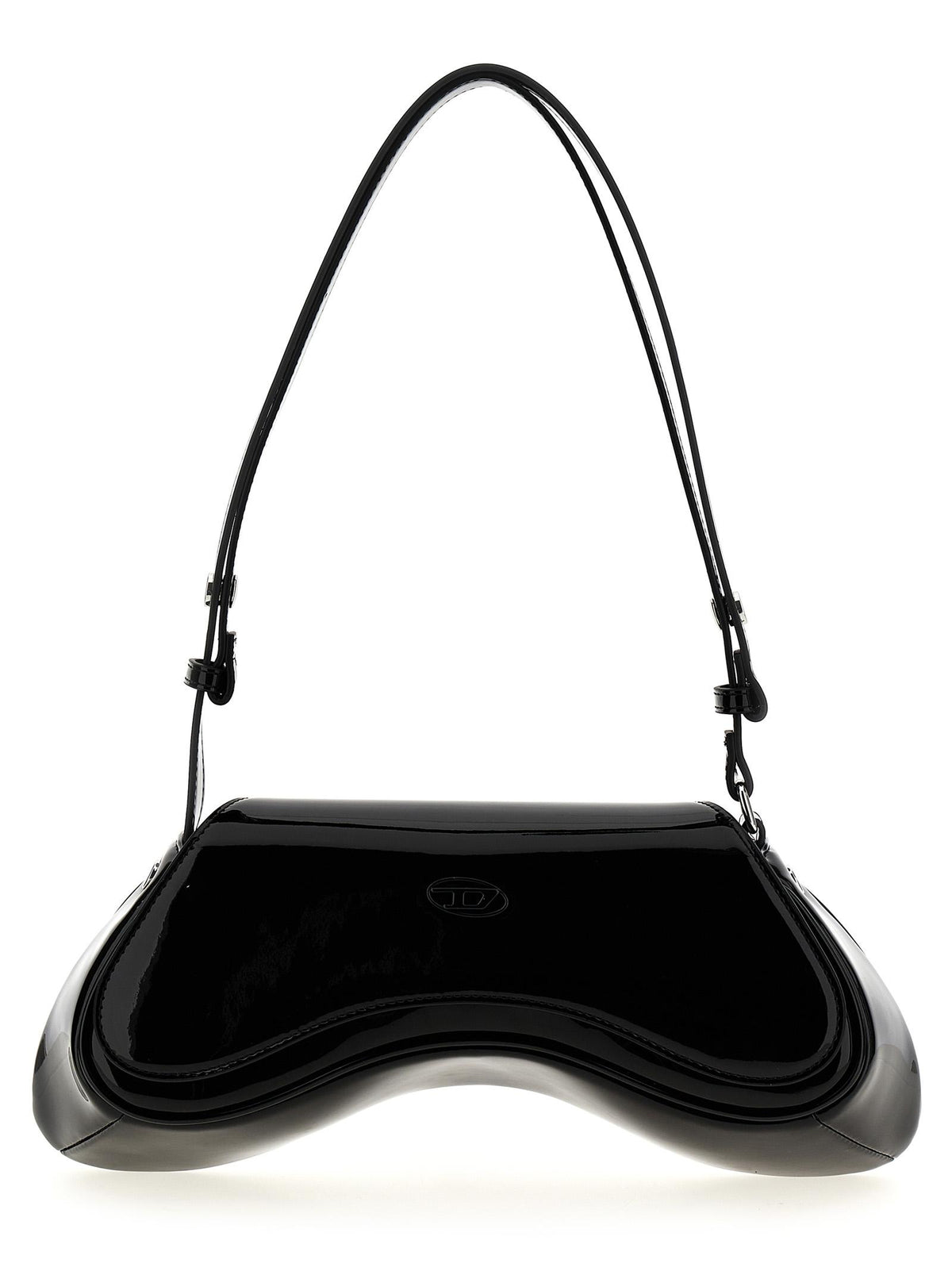 DIESEL Black Leather Shoulder Bag