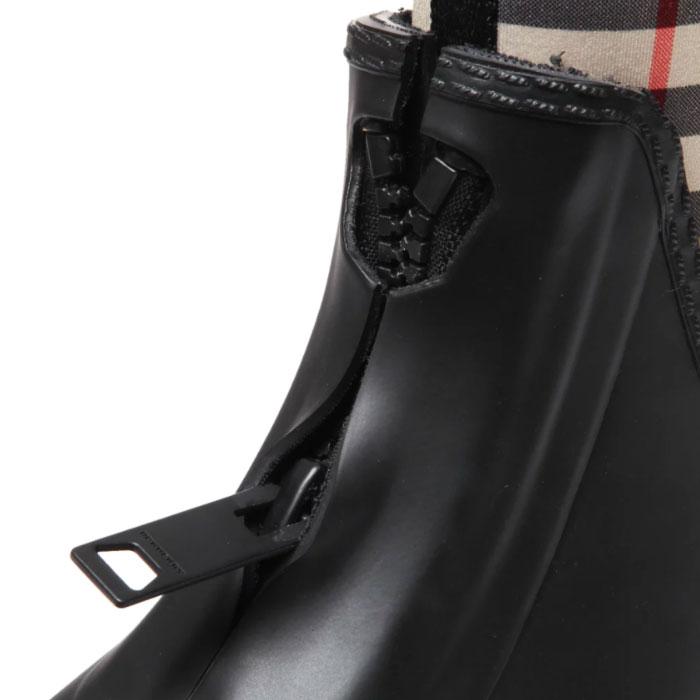 BURBERRY Vintage Check Neoprene Rubber Women's Rain Boots