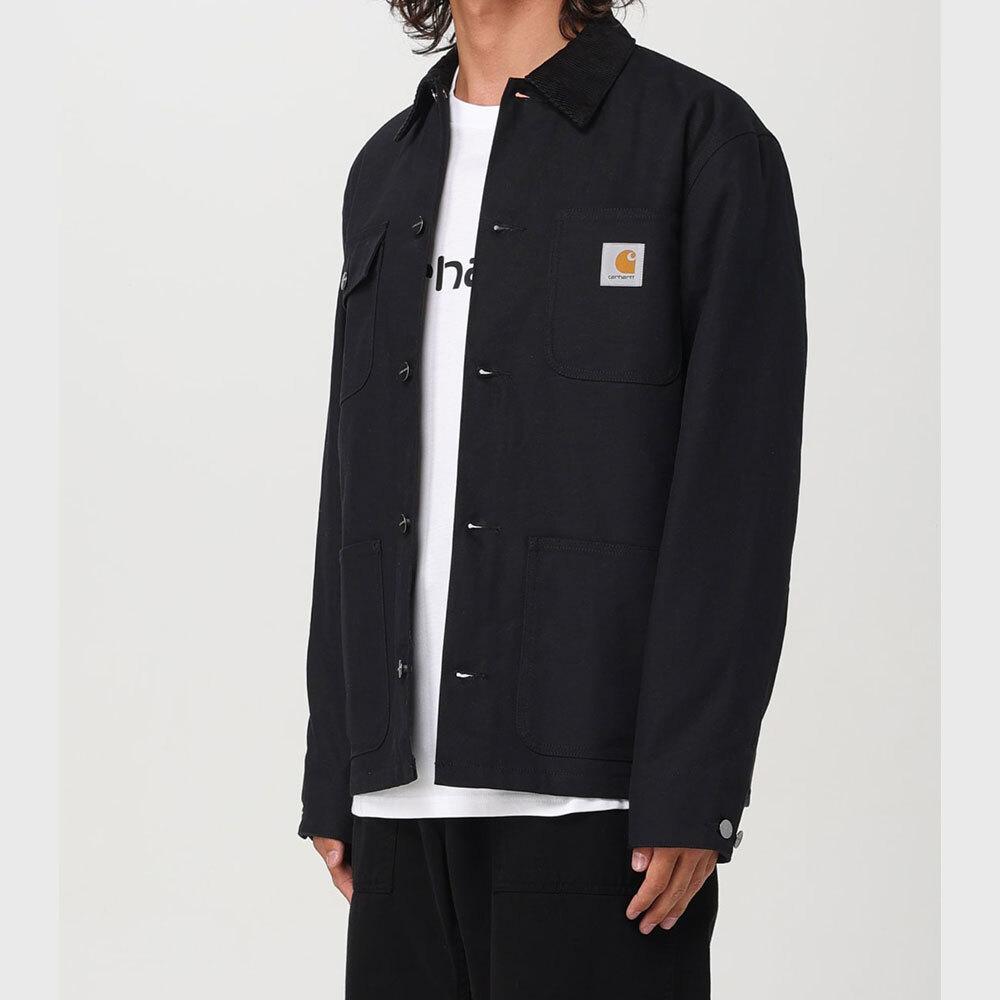 CARHARTT WIP Michigan Coat Jacket Men Black Cotton Canvas
