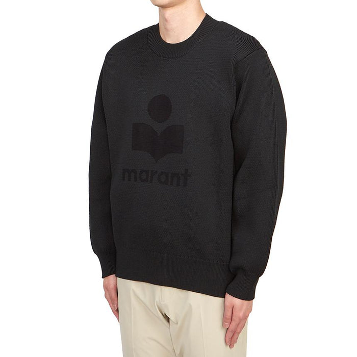 Isabel Marant Aylor Men’s Wool Blend Crewneck Sweater Black
