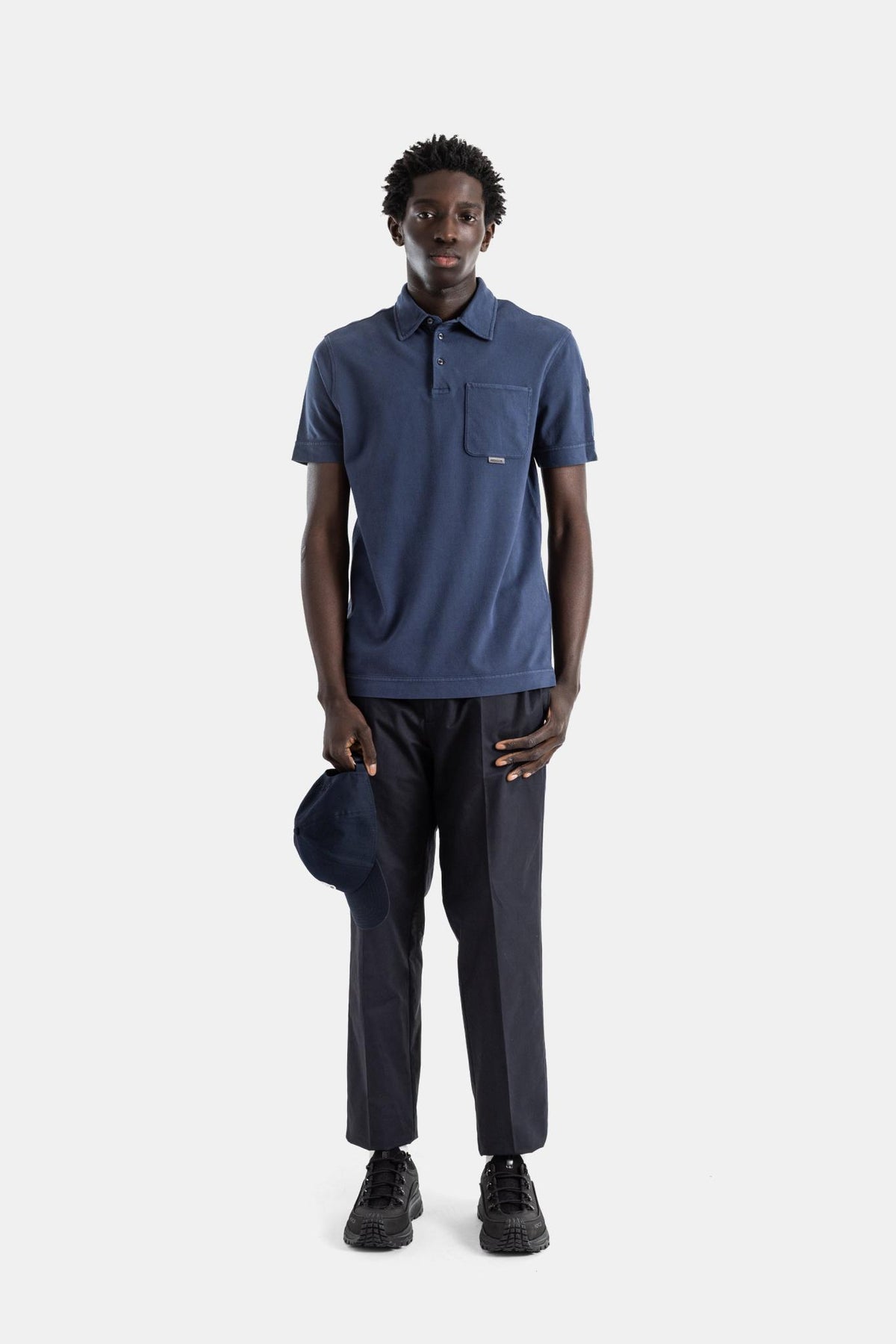 Moncler Cotton Short Sleeve Polo Shirt for Men
